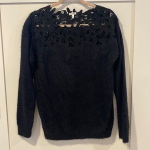 Vici Sweater with lace detail